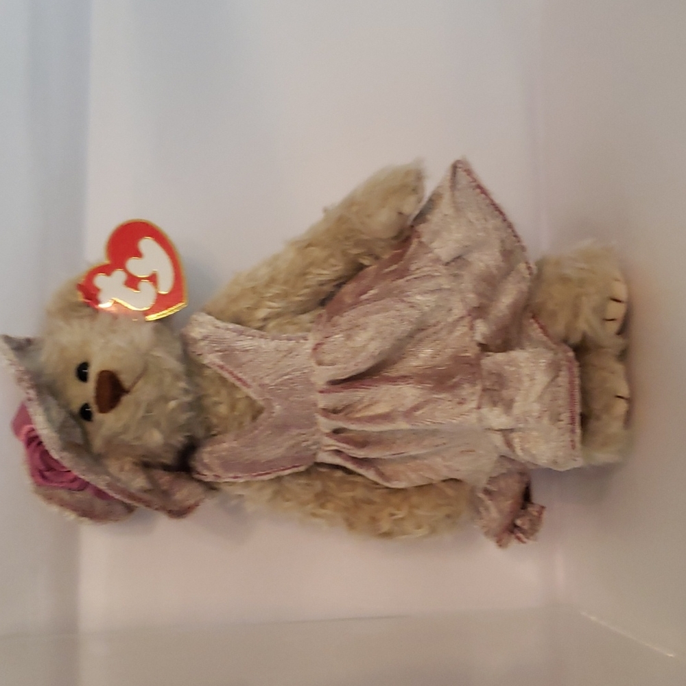🔥2 / $20🔥GIRLY GIRL BEAR "DARLENE" WITH DISPLAY CASE - Picture 3 of 5